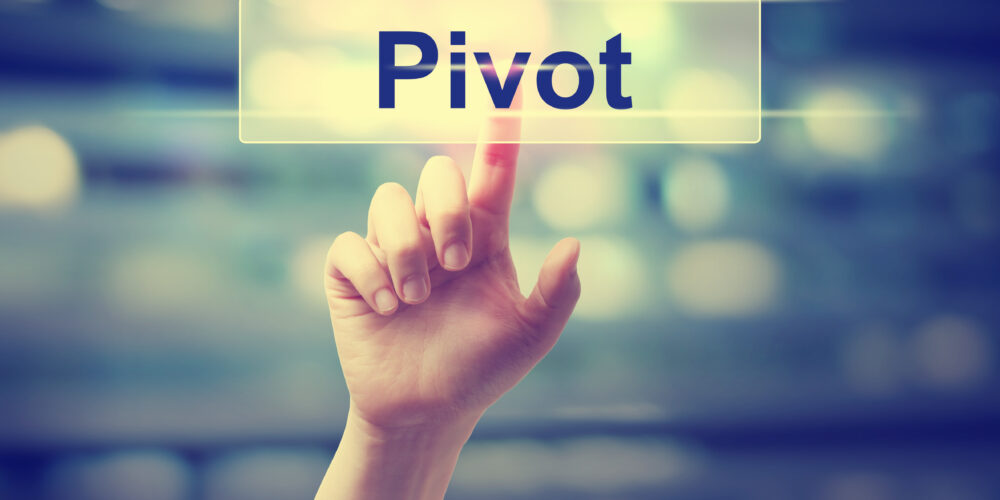 Pivot-Konzept mit der Hand